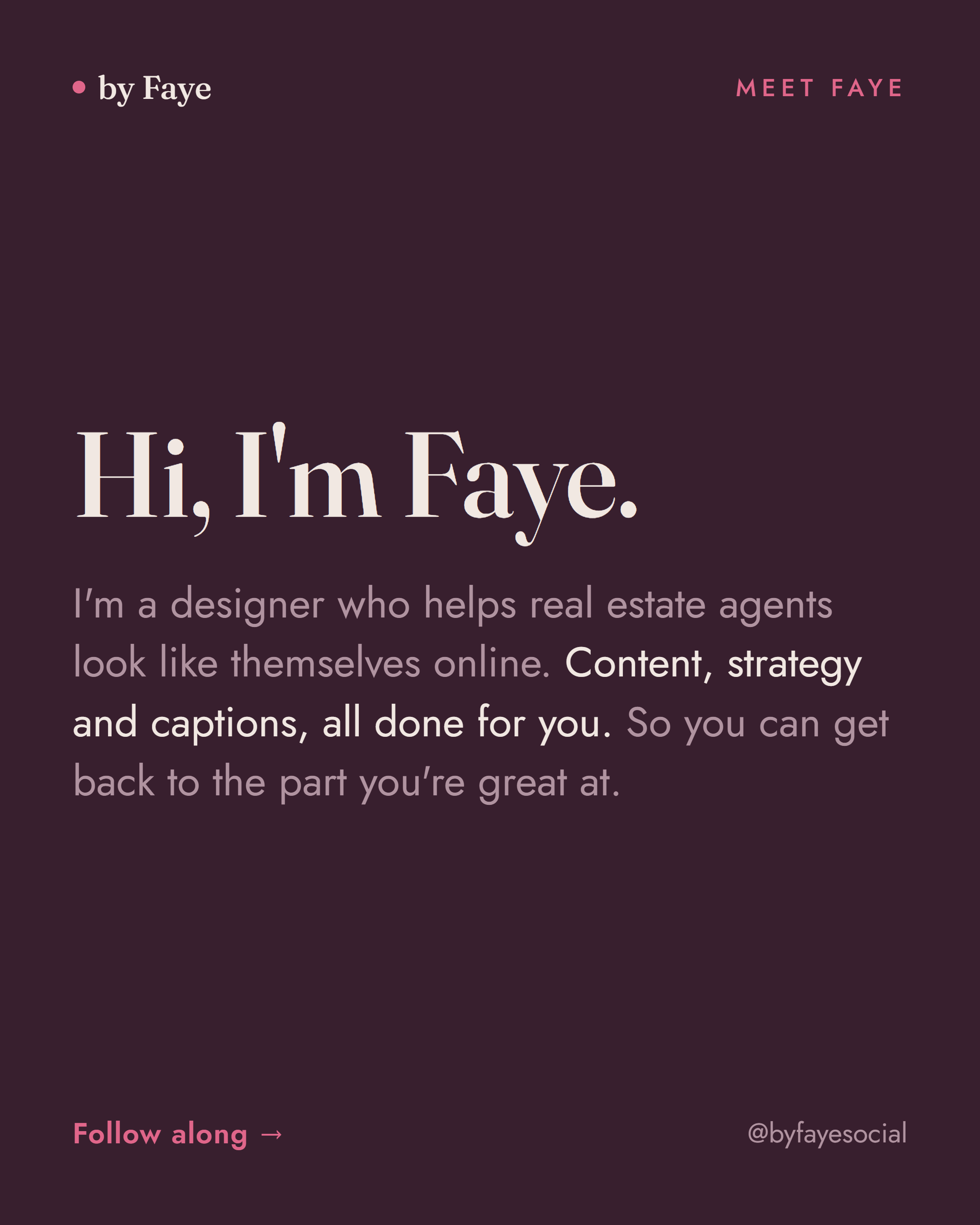 by Faye — introduction post