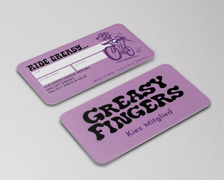 Greasy Fingers — Kiez Mitglied card in the hand