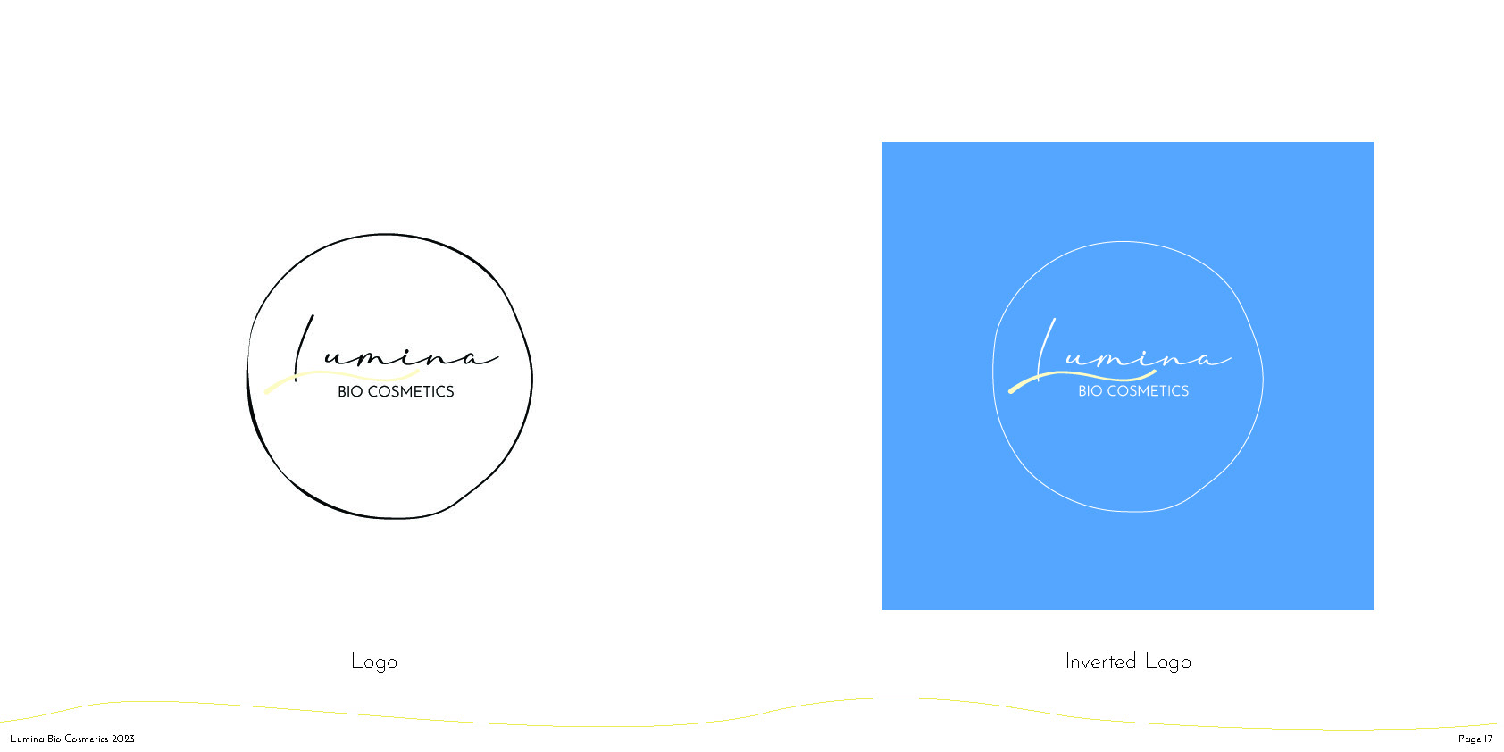 Lumina — logo and inverted logo, brand manual