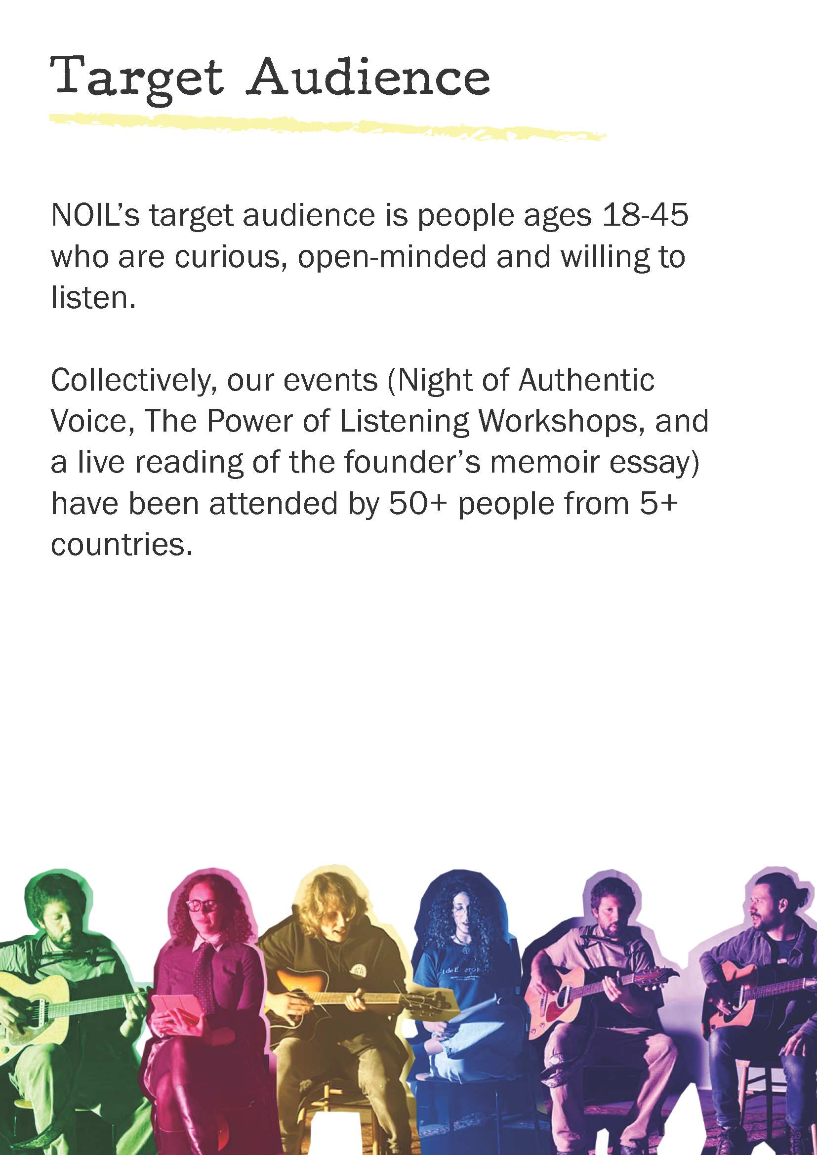 NOIL — target audience and event reach